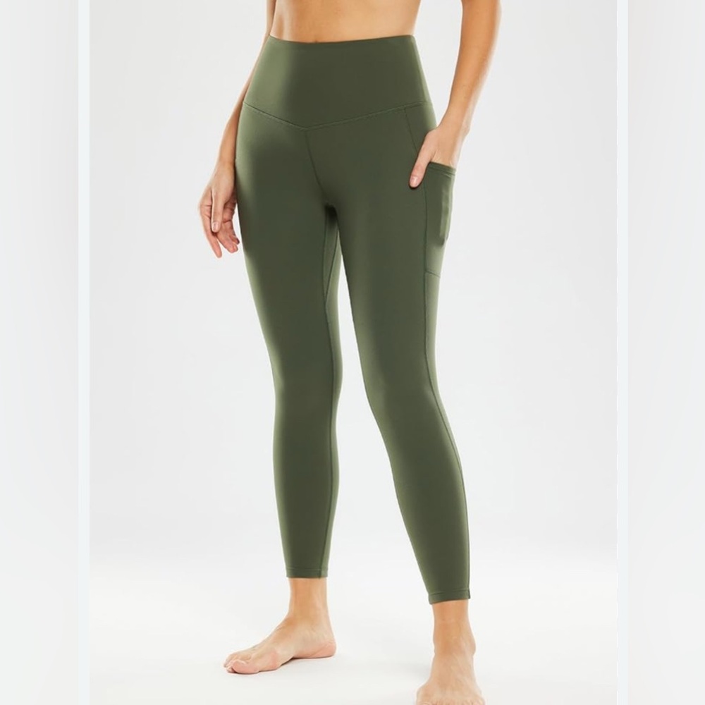 Olive Green Women's Leggings